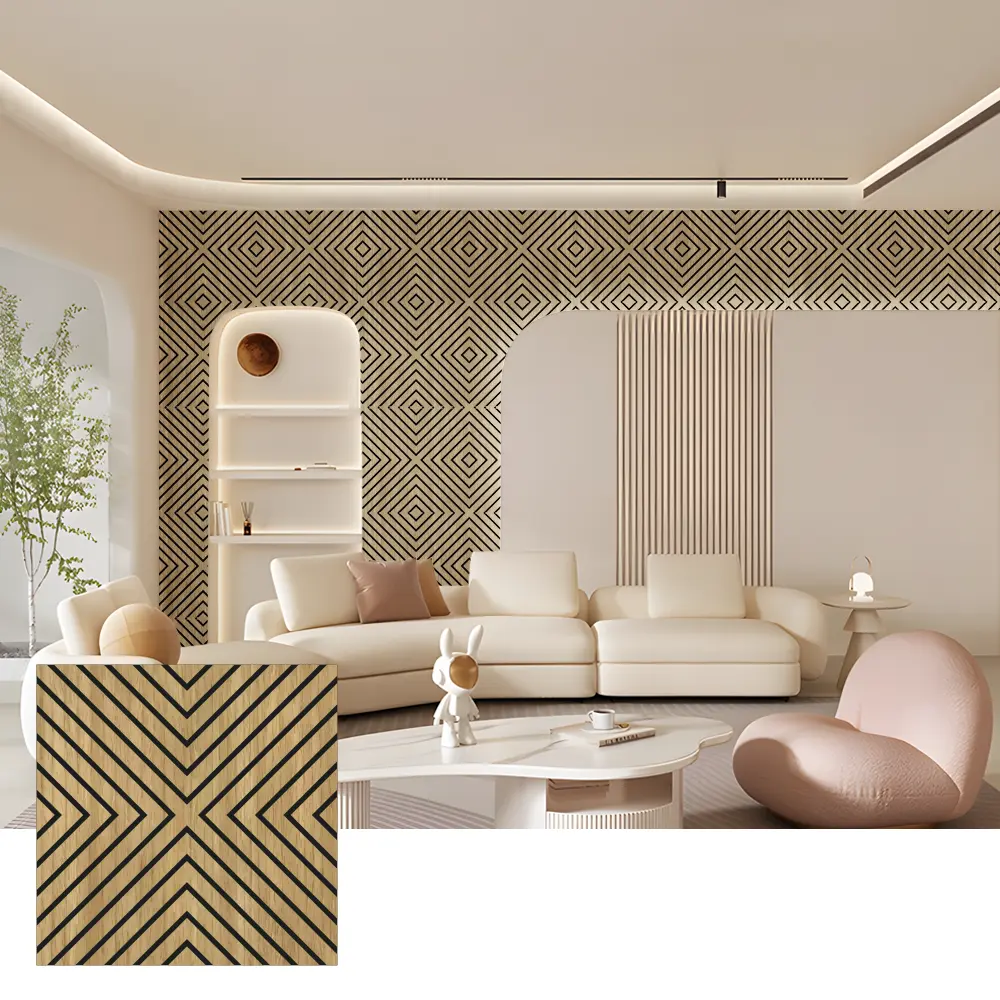 Paneles de pared acústicos de madera Akupanel para uso interior