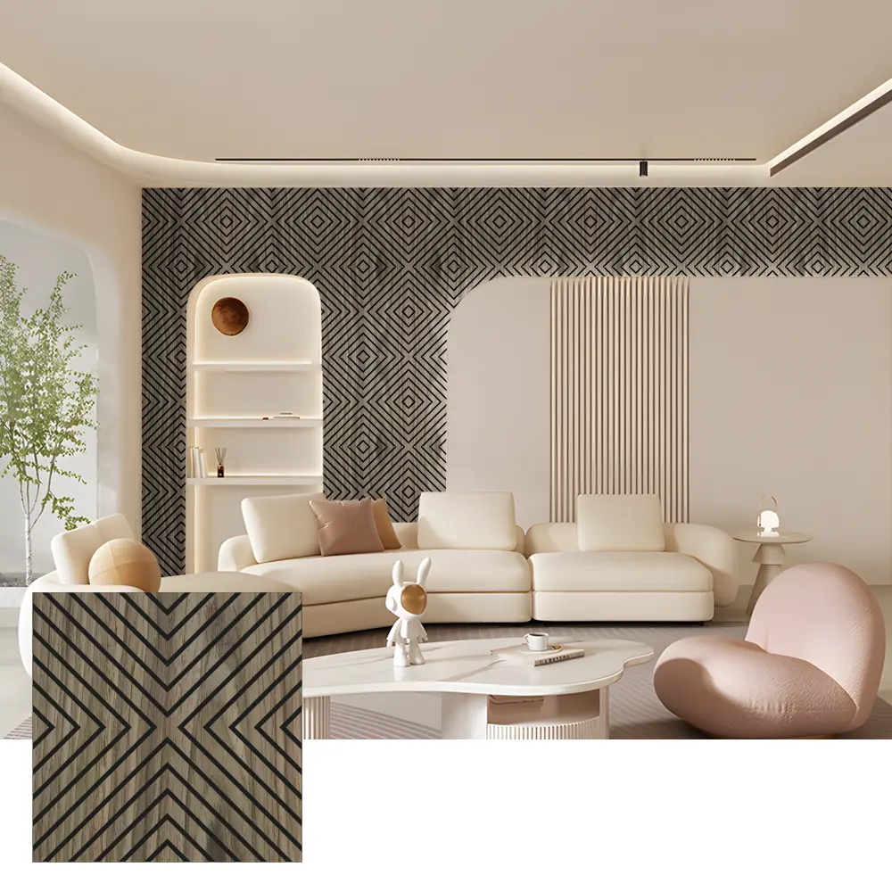 Paneles de pared acústicos de madera Akupanel para uso interior