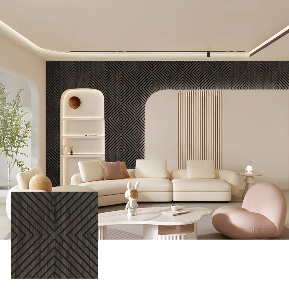 Paneles de pared acústicos de madera Akupanel para uso interior