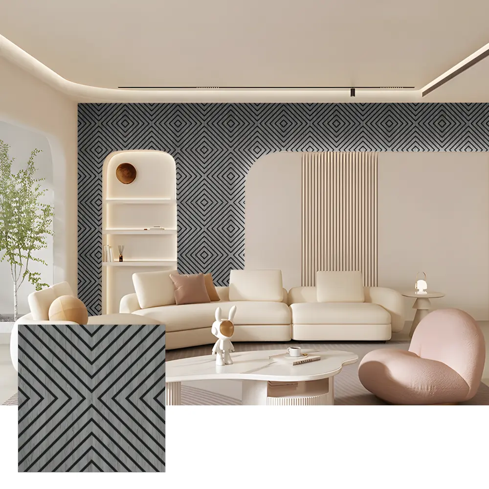 Paneles de pared acústicos de madera Akupanel para uso interior Paneles de pared acústicos de madera Akupanel para uso interior