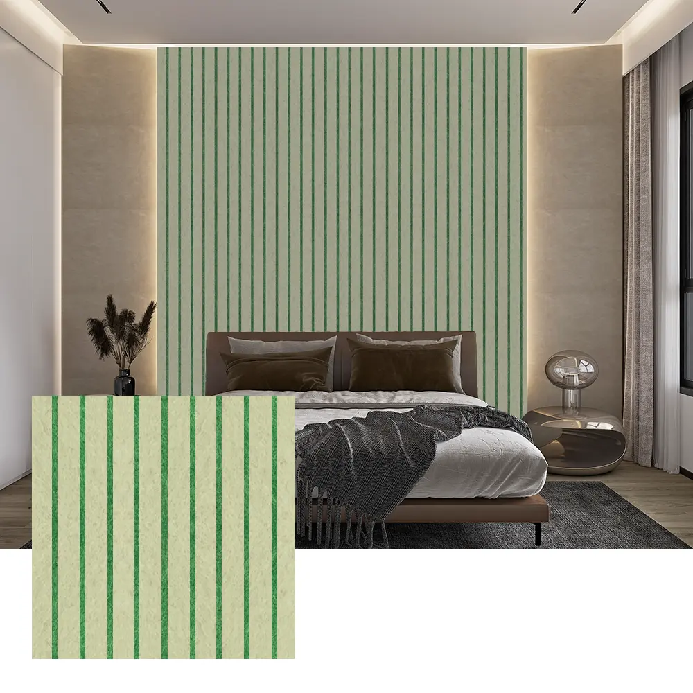 Paneles acústicos de PET de colores para decoración de paredes interiores