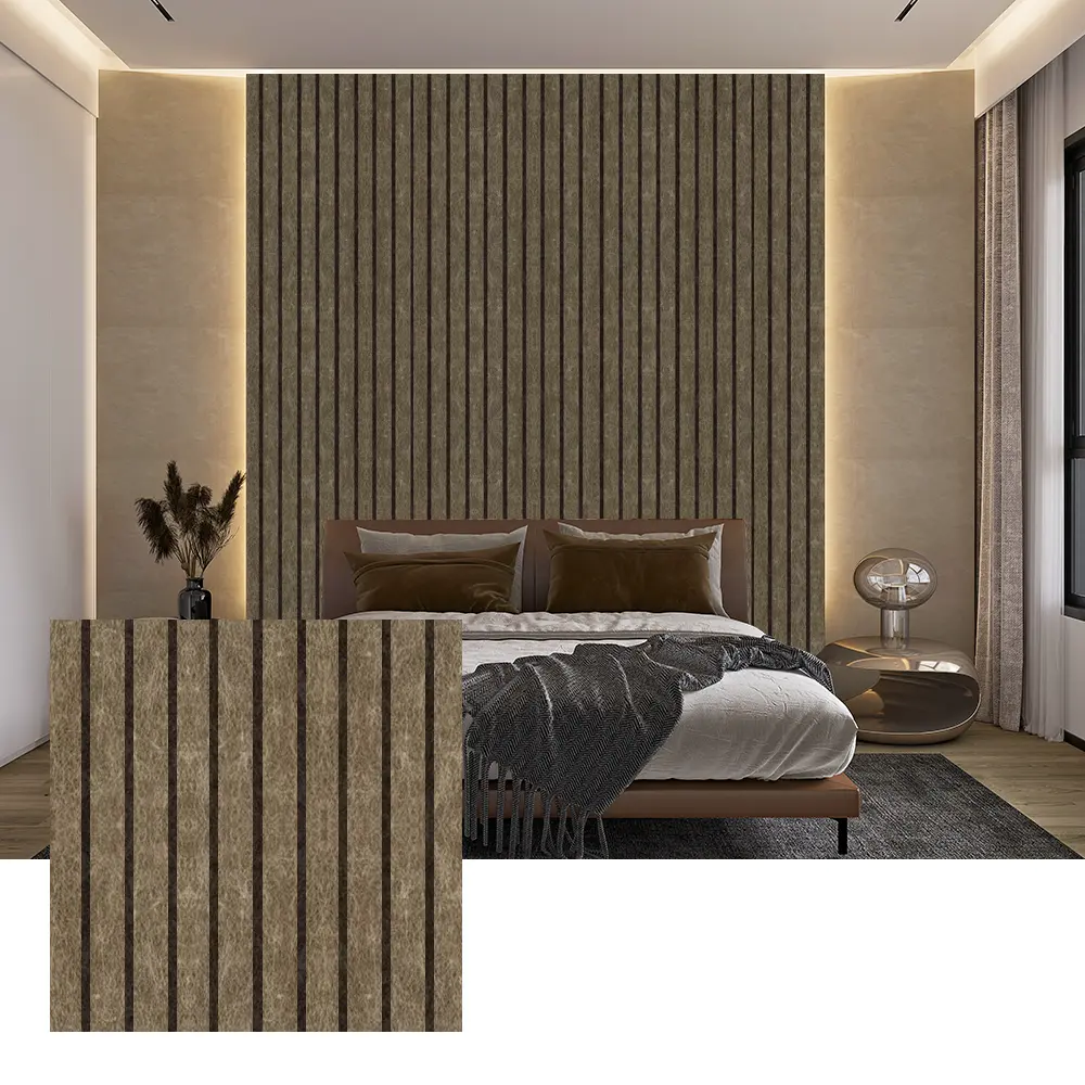 Paneles acústicos de PET de colores para decoración de paredes interiores