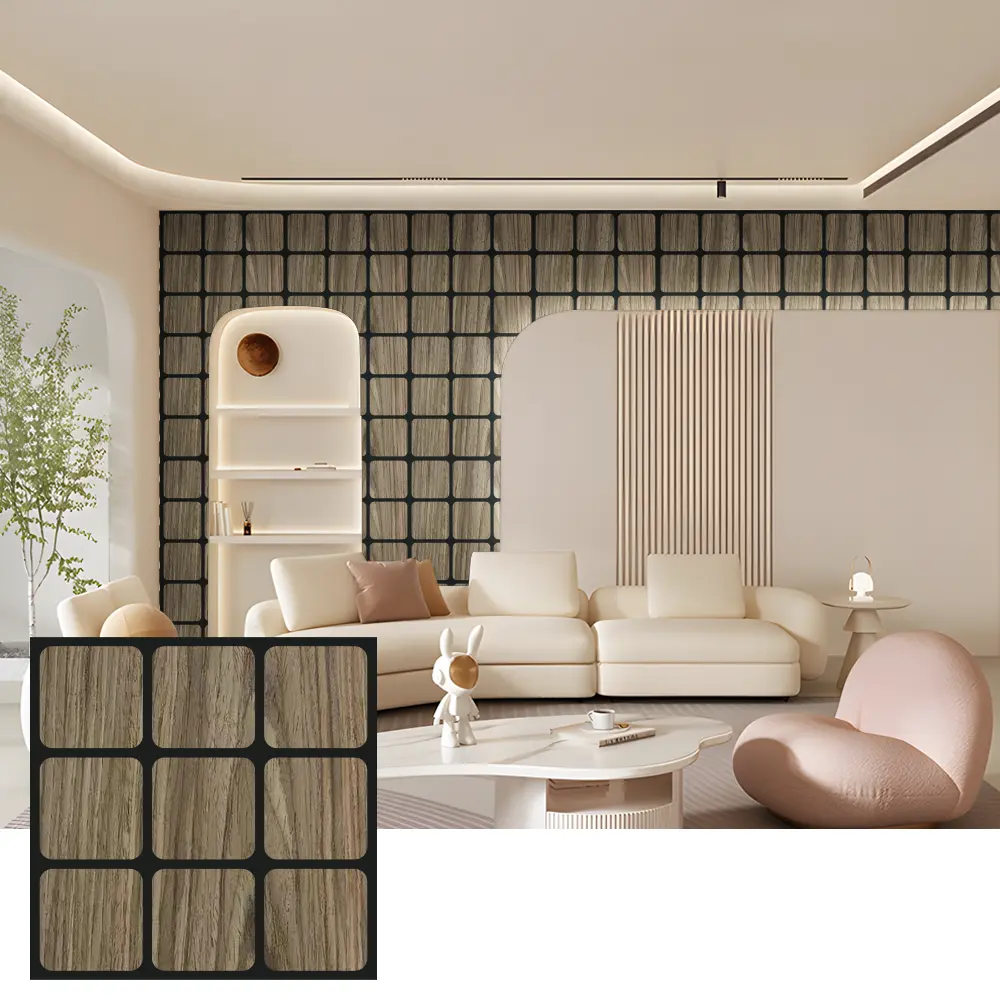 Paneles acústicos decorativos de madera para paredes interiores Paneles acústicos decorativos de madera para paredes interiores