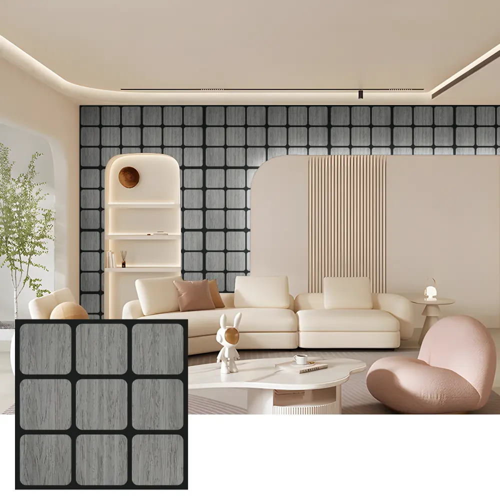 Paneles acústicos decorativos de madera para paredes interiores
