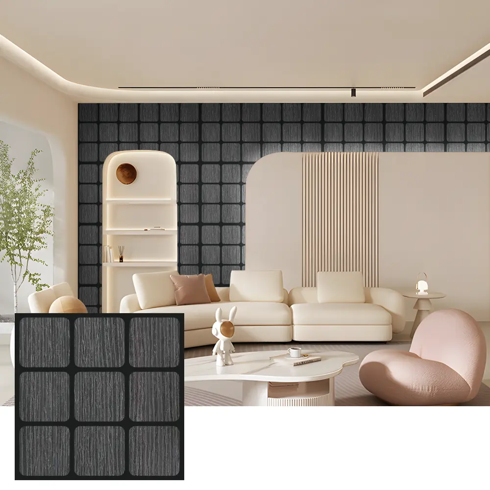 Paneles acústicos decorativos de madera para paredes interiores
