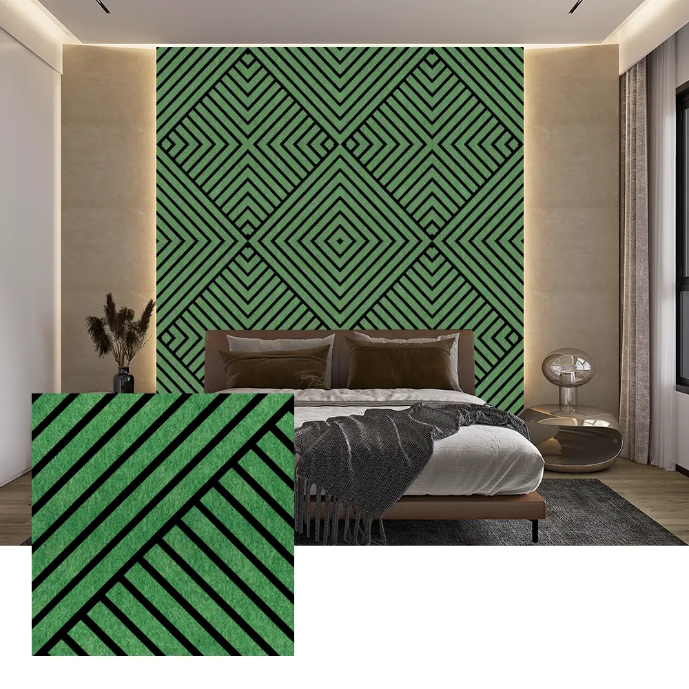 Paneles de pared acústicos de PET para interiores para reducción de ruido