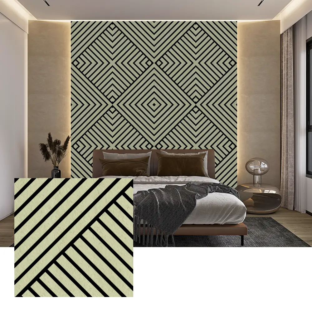 Paneles de pared acústicos de PET para interiores para reducción de ruido