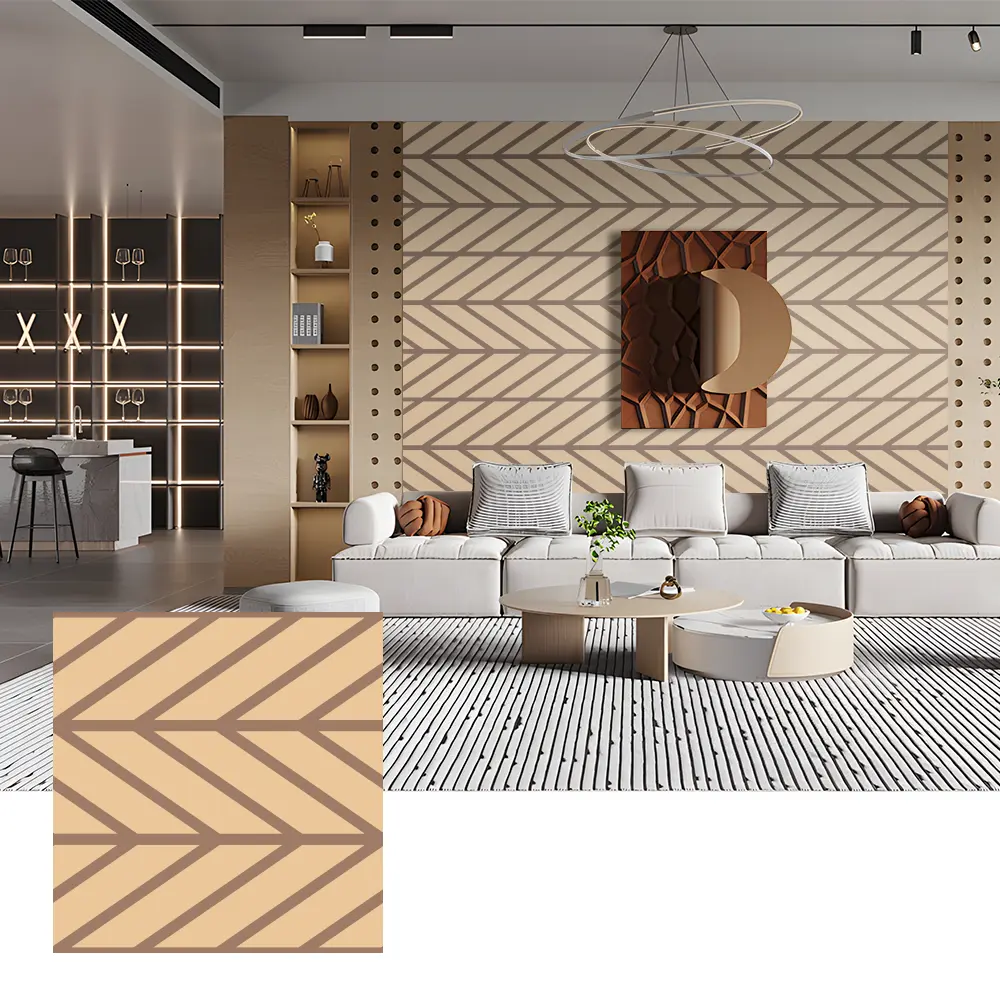 Paneles acústicos de PET para decoración de paredes interiores