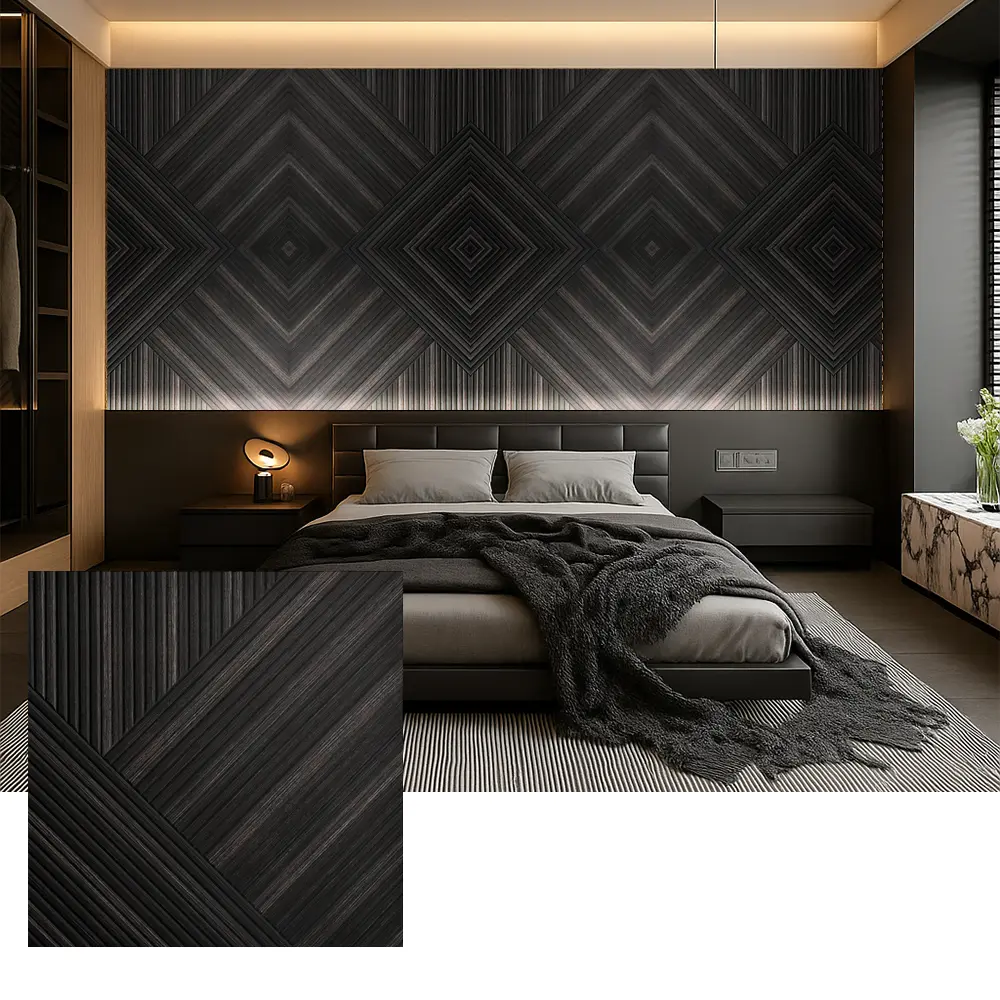 Paneles de pared acústicos de PET para absorción de sonido en interiores