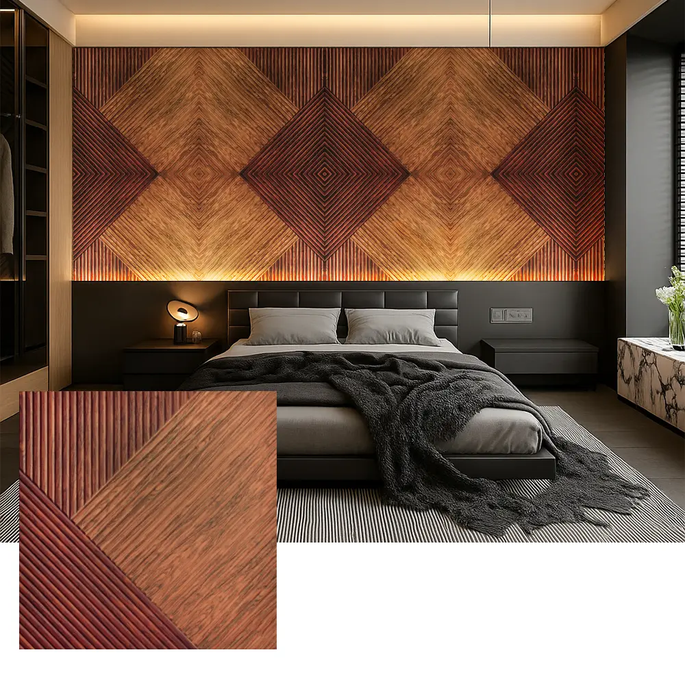 Paneles de pared acústicos de PET para absorción de sonido en interiores