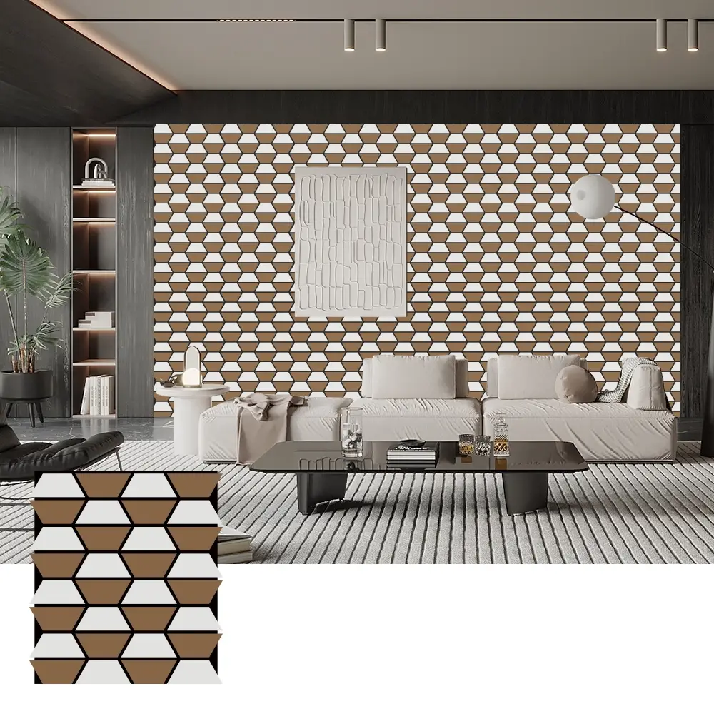 Paneles acústicos de madera autoadhesivos para decoración de paredes